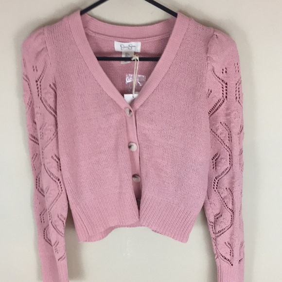 Jessica Simpson Sweaters - Jessica Simpson Dust Pink Cardigan Sweater Size Small NWT